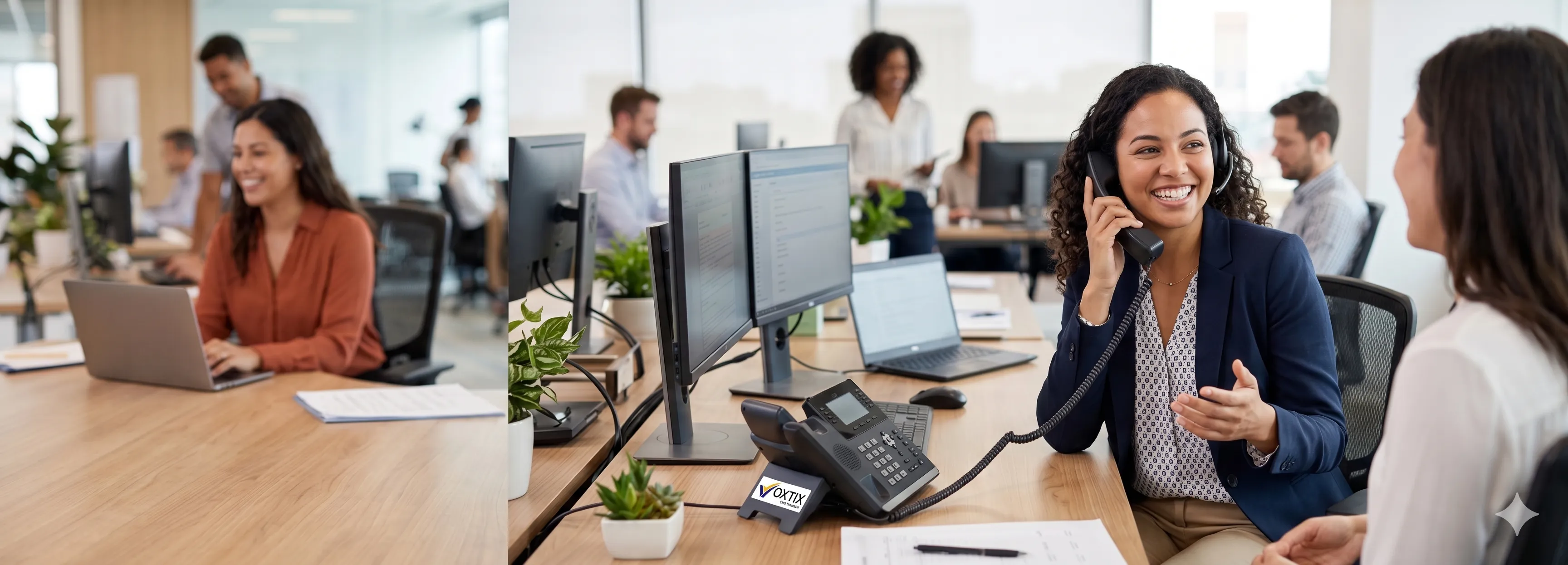 Professional using AZOR cloud phone system